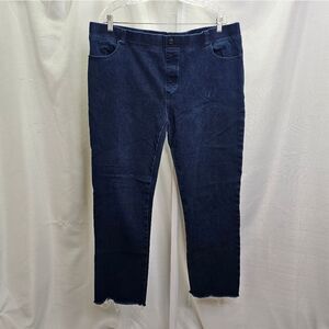 Betabrand Raw Hem Straight Leg Jean Size 2XL